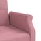 vidaXL - Slaapbank - met - kussens - fluweel - roze