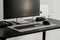 Oakywood Laptop Dock - Zwart Massief Eiken - Echt Hout Verticale MacBook/Laptop Standaard - Clean Desk Design