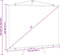vidaXL - Projectiescherm - met - statief - 4:3 - 72''