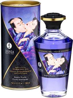 Shunga - Verwarmende Olie - Om Van Het Lichaam Te Likken - Exotic Fruit
