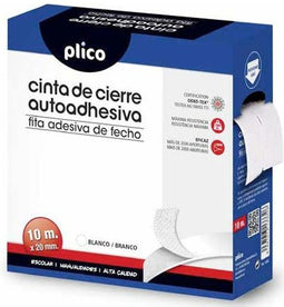 Plakband PLICO 20 mm x 10 m Wit