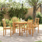 vidaXL - Stapelbare - Tuinstoelen - 4 - stuks - Massief - Teakhout