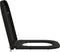 vidaXL - Snelle - Beugel - Toiletbril - met - Soft - Close - in - Duroplast - - - Zwart