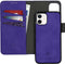 iMoshion Hoesje Geschikt voor iPhone 12 Mini Hoesje Met Pasjeshouder - iMoshion Uitneembare 2-in-1 Luxe Bookcase - Paars