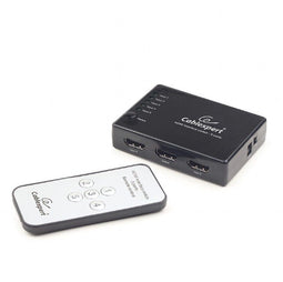 Gembird 5-poorts HDMI switch - Afstandsbediening - HDMI 1.4 - Zwart