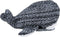 Baby's Only Knuffelwalvis River - Knuffeldier - Zacht gebreid - Zwart/Wit Mêlee