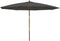 vidaXL - Parasol - met - houten - paal - 400x273 - cm - antracietkleurig
