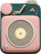Muzen Retro Button Mini Bluetooth Speaker Cotton Candy