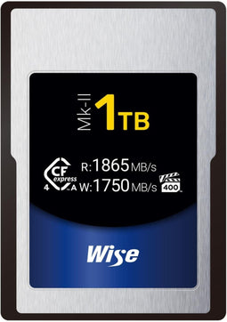 Wise CFexpress Type A Mk-II - Geheugenkaart 1TB - Lezen 1.865MB/s - Schrijven 1.750MB/s