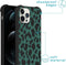 iMoshion Hoesje Geschikt voor iPhone 12 Pro Max Hoesje Met Koord - iMoshion Design Hoesje met Koord - Zwart / Meerkleurig / Groen / Panther Illustration