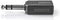 Nedis CAGP23940BK - 6.35mm stereo stekker - 2 x 6.35mm stereo kontra stekker - Zwart