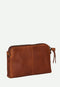 BURKELY Antique Avery Mini Bag - Lederen schoudertas - 2 ritsvakken - Cognac