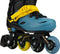 Nijdam Blacktop Game - Skeelers - Verstelbaar - Zwart/Blauw - 33-36