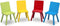 Delta Children - Kindertafel met 4 Stoelen - Kinderkamer - Duurzaam Hout - Kleurrijk
