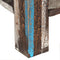 vidaXL - Wandtafel - vintage - stijl - 118x30x80 - cm - massief - hout