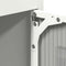 vidaXL - Hoge - kast - 68x39x123 - cm - staal - wit