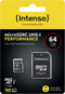 Intenso 3424490 - microSDXC 64GB - Class 10 UHS-I - Waterdicht