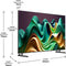 Hisense 55U6NQ - Ultra HD TV - Mini-LED Quantum Dot Color Dolby Vision Dolby Atmos - Zwart (2024)
