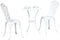 vidaXL - 3-delige - Tuin - Bistro - Set - Witte - Gietaluminium