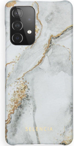 Selencia Hoesje Geschikt voor Samsung Galaxy A52 (4G) / A52s / A52 (5G) Hoesje - Selencia Maya Fashion Backcover - grijs
