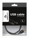 Gembird Micro USB naar USB 2.0 - Kabel 1m - Vergulde contacten - Zwart