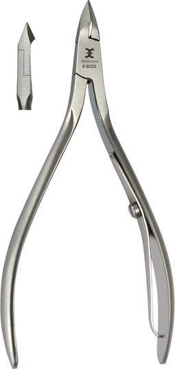 Excellent-Solingen Nagelriemtang 10 cm - Snijkant 8 mm - Roestvrij Staal - Exacte Nagelriemverzorging
