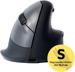R-Go Tools HE Break Muis - Ergonomisch - Pauze-indicator - Zwart