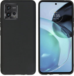 iMoshion Hoesje Geschikt voor Motorola Moto G72 Hoesje Siliconen - iMoshion Color Backcover - Zwart