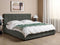 ROCHELLE - Bed opbergruimte - Donkergrijs - 180 x 200 cm - Polyester