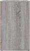 vidaXL - Nachtkastje - 50x36x60 - cm - bewerkt - hout - grijs - sonoma - eikenkleurig