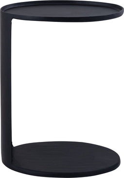 PTMD Kylian Black casted alu simple sidetable oval