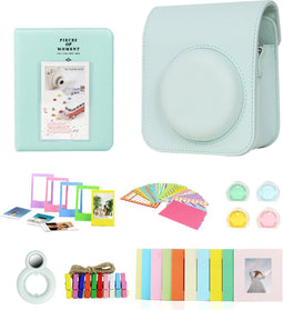 Complete Accessoires Set Geschikt voor Fujifilm Instax Mini 12 - Camera Tas met Filters, Fotoalbum en Meer - Mintgroen