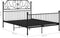 vidaXL - Bedframe - metaal - zwart - 140x200 - cm