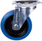 Tarsus Zwenkwiel 160 mm - Slijtvast Rubber - 250 kg Draagvermogen - Blauw