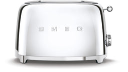 Smeg TSF01SSEU - Broodrooster - 950W 2 sleuven 6 bruining-niveaus - Chroom