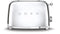 Smeg TSF01SSEU - Broodrooster - 950W 2 sleuven 6 bruining-niveaus - Chroom