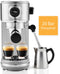 KitchenLove Pistonmachine - RVS Espressomachine - 20 Bar - Stoompijpje