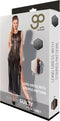Guilty Pleasure - Printed Datex gestreepte lange jurk - M