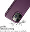 Accezz iPhone 13 Pro - Back Cover - MagSafe Leather - Heath Purple
