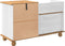 vidaXL - Hal - Opslagbank - ASKIM - Wit - 100x39x62 - cm - Massief - Vurenhout