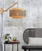 GOOD&MOJO Wandlamp Bhutan - Bamboe/Zwart - 55x44x45cm - Binnen Scandinavisch,Bohemian