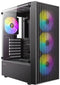 Antec AX27 RGB Elite - Midi Tower PC - ATX ITX micro ATX - Blauw Groen Rood