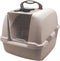 Catit Jumbo Kattenbak - Gesloten - Extra groot - Grijs Beige - 56 x 50 x 47cm
