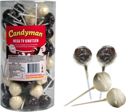 Candyman Mega TV Lollies - Mix van chocolade - 75 stuks