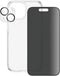 PanzerGlass iPhone 15 - 3-in-1 Privacy Beschermingskit - Antibacterieel - Doorzichtig zwart (1 pack)