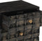vidaXL - Nachtkastje - 40x29x50 - cm - massief - mangohout
