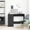 vidaXL - Zwarte - Eiken - Bureau - - - 100x50x75 - cm - - - Gemaakt - van - Bewerkt - Hout