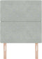 vidaXL - Hoofdbord - Kristalknop - Tufted - Licht - Grijs - 80 - cm - Fluweel