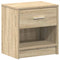 vidaXL - Nachtkastjes - 2 - st - met - lade - 39x28x41 - cm - sonoma - eikenkleurig