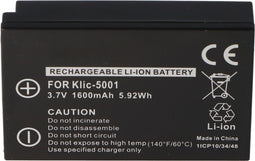 AccuCell-batterij geschikt voor Kodak KLIC-5001, DX6490, DX7740